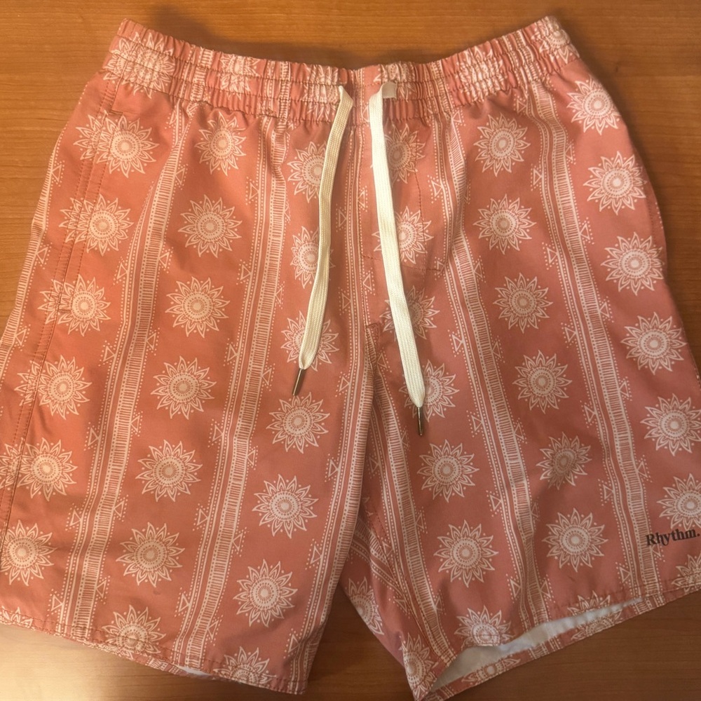 Rhythm. Men's Orange Swim Shorts